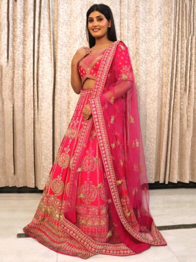 Angelic Light Peach Taffeta Saree