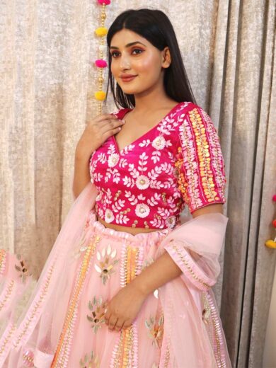 Embroidered Georgette Designer Saree - Image 3