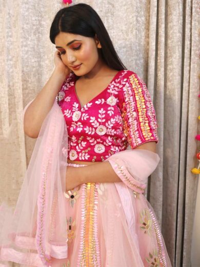 Embroidered Georgette Designer Saree - Image 8